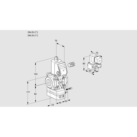 Honeywell Kromschroder VAG125R/NWAE KS88031300