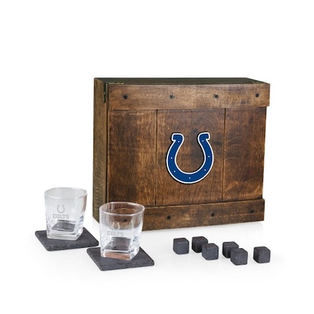 Picnic Time Family Of Brands NFL Indianapolis Colts - Whiskey Box Gift Set 605-10-509-147-2
