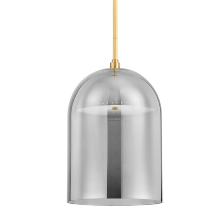 Hudson Valley Lighting Dorval 1 Light Pendant 13 In. Aged Brass 8713-AGB