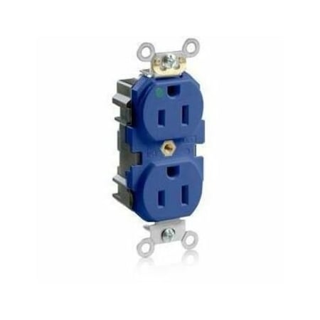 Leviton Lev-Lok Hospital Grade Duplex Receptacle, 15 Amp, 125 Volt M8200-HB