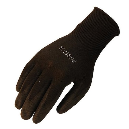 Global Glove PUG-17 Gloves, Black Nylon, Black Polyurethane Palm, XSmall, 12PK PUG-17-06