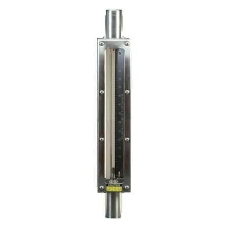 Omega Flow Meter w/SS Enclosure, Heavy Duty, Air, 2.2 SCFM to 22 SCFM, 250 psi, 1 " NPT Female, 93 degC ( FL912G