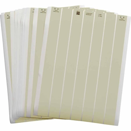 Brady LaserTab High Temp Polyimide Lbls 0.5 in H x 1 in W Amber 76/PK, 76PK LAT-7-652-10