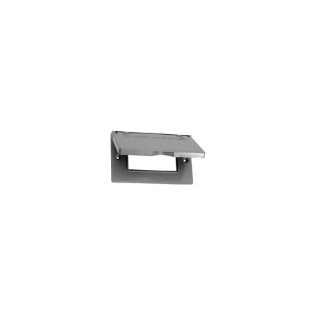 Crouse-Hinds Weatherproof Cover, Outlet Box Type, Single-gang Gang, Die cast aluminum TP7237