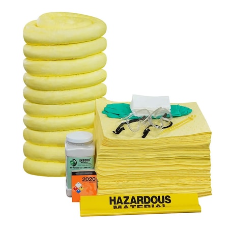 Enpac 95-Gallon Wheeled Poly SpillPack Spill Kit, Refill, Aggressive 1498-RF