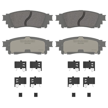 Wagner Brake OEX Rear Disc Brake Pad Set Premium Ceramic,  OEX1805