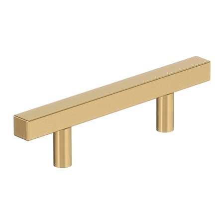 Amerock Bar Pulls Square 3 inch (76mm) Center-to-Center Champagne Bronze Cabinet Pull, 25PK 25VMP37175CZ