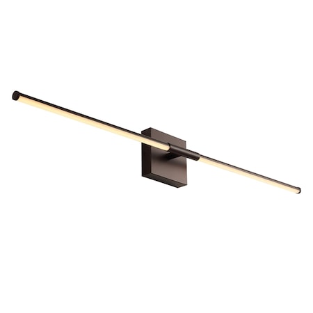 Jonathan Y McKenna 32" Modern Minimalist Dimmable Integrated LED Metal Wall Sconce, Oil Rubbed Bronze JYL7040D