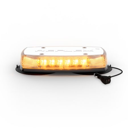 Code 3 Reflex Beacon, Clear Lens/Amb LED, Vac Mnt C5590CA-VM