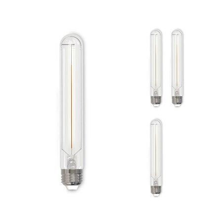 Bulbrite LED Filament 5w Dimmable 7.5 Inch T9 Light Bulb (E26) Base - 2700K (Warm White), 300 Lumens, 4PK 862771