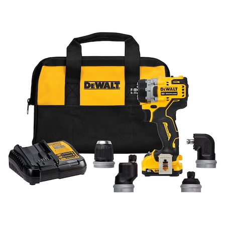 Dewalt Cordless Drill, 3/8 in, 12V DC DCD703F1