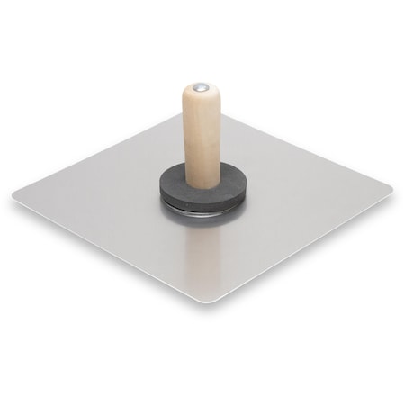 Marshalltown Aluminum Hawk, 12 x 12 in, Wood Handle, Drywall Hawk, Masonry Hawk 5W