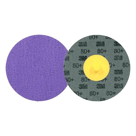 3M Cubitron Quick-Change Disc, Ceramic, 3 in Dia., PK50 7100331746