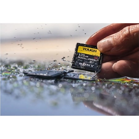 Sony MEMORY CARD, 128GB, SF-G128T/T1, UHS-II TOUGH SDXC, CL10, V90, U3, MAX R300M SFG128T/T1