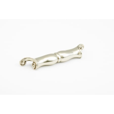 Schaub 6-1/2in Center to Center French Court Cup Pull White Brass Finish 919-WB