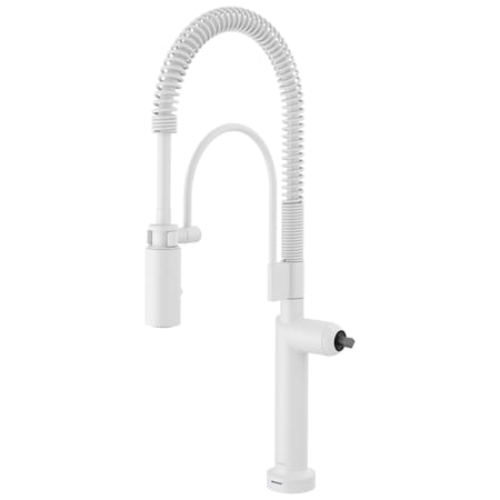 Brizo Jason Wu for SmartTouch Semi-Professional Kitchen Faucet, Less Handle Matte White 64375LF-MWLHP