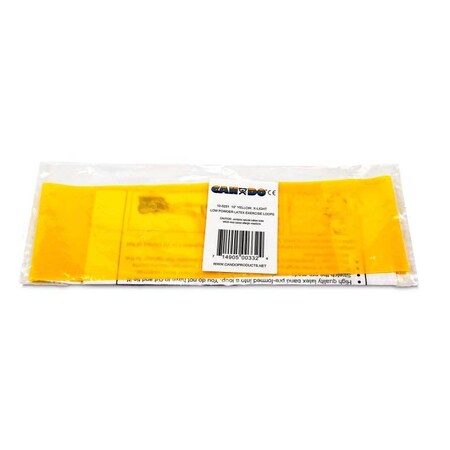Cando 10-5251 Yellow Exercise Band Loop, -Light Resistance, 10" length 105251