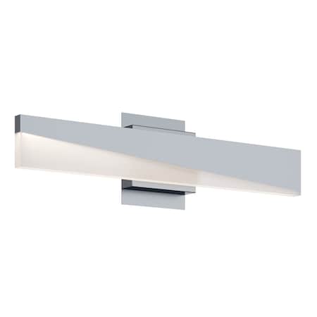Afx Slant 24in LED Vanity, Satin Nickel SLNV2403LAJUDSN