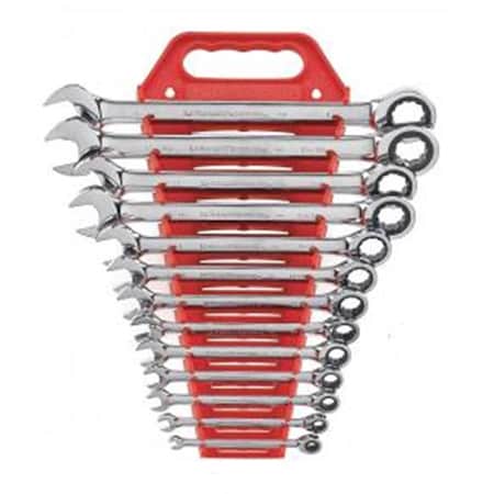 Cooper Tools Apex Tool Group - KD Gear, Cooper Hand Wrench Set Combo Ratch SAE 12 Point - 13 Piece, 13PK GWR9312