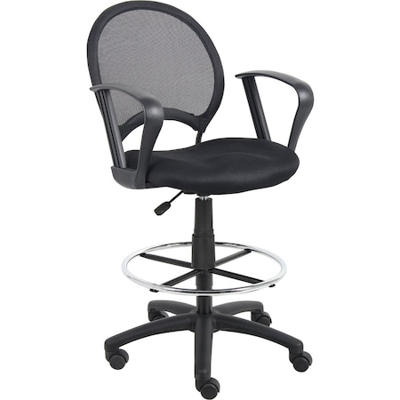 Boss Mesh Drafting Stool W/ Loop Arms B16217