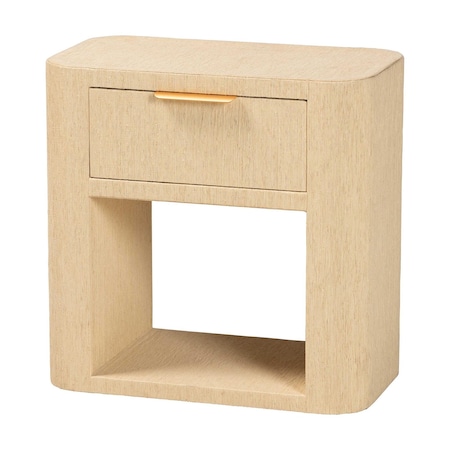 Bali & Pari Beauford Grasscloth Nightstand 265-14547-ZORO