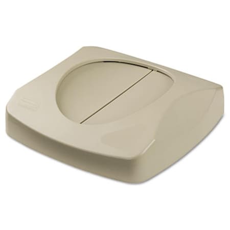 Rcp Swing Top Lid for Untouchable Recycling Center 16in Square Beige 268988BG