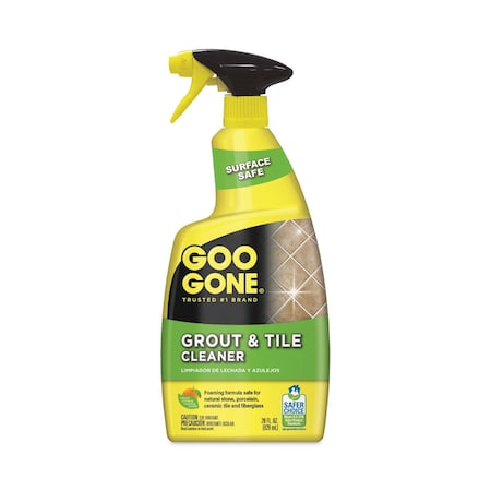 Goo Gone Grout and Tile Cleaner, Citrus Scent, 28 oz Trigger Spray Bottle, PK6 2054A