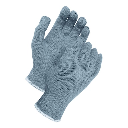 Prime Safety Grey String Knit Gloves, Medium Weight, Size Small, PR SK6517G/S