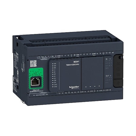 Schneider Electric Logic Controller, 24V DC TM241CEC24R
