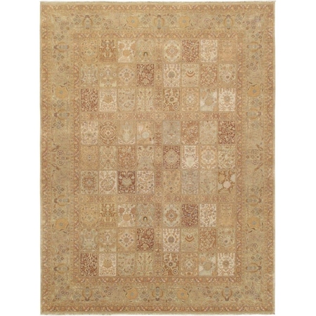 Pasargad Home Baku Collection Hand-Knotted Lamb's Wool Area Rug- 9 ft. 2 in. X 12 ft. 1 in. PP-1 9X12
