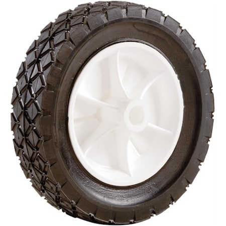 Gourmetgalley 7 in. X 1.5 in. Plastic Hub Semi Pneumatic Rubber Tire GO334423