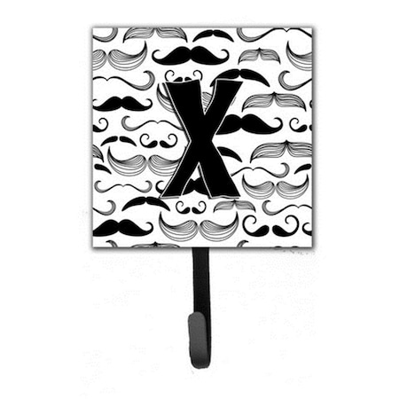 Carolines Treasures Letter x Moustache Initial Leash and Key Holder CJ2009-XSH4