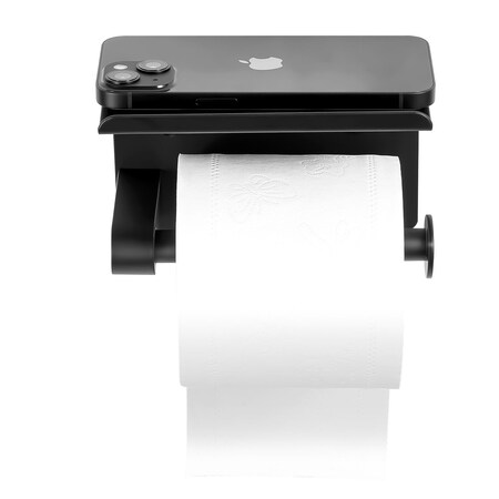 Vevor Toilet Paper Holder with Shelf Mega Rolls Wall Mounted Toilet Roll Holder 813135