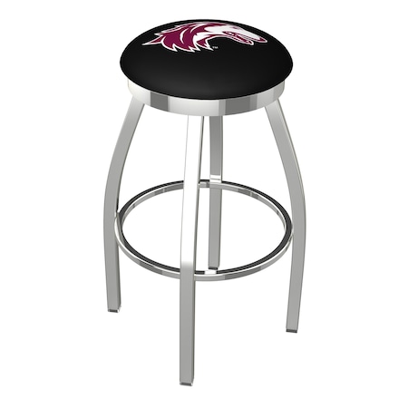 Holland Bar Stool Co 36" Chrome Southern Illinois Swivel Bar Stool, Accent Ring L8C2C36SouIll