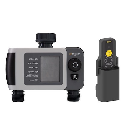 Orbit Byhve Programmable 2 Zone WiFi Hose Faucet Timer 21632
