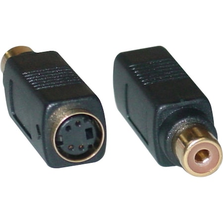 Cable Wholesale S Video to RCA Adapter, S-Video (MiniDin4) Female to RCA Female 30S2-05400