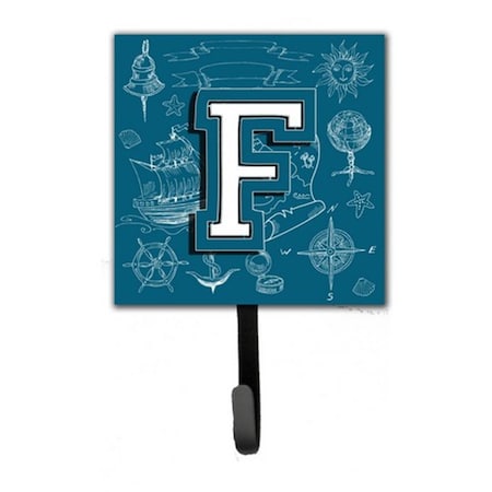 Carolines Treasures Letter F Sea Doodles Initial Alphabet Leash and Key Holder CJ2014-FSH4
