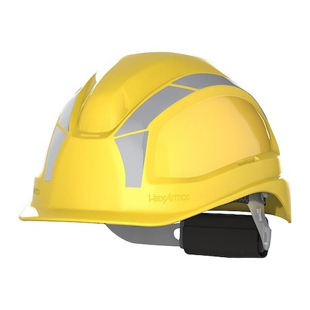 Hexarmor HardHat, FrontBrim, CerosXP250E, Yellow 16-13003S