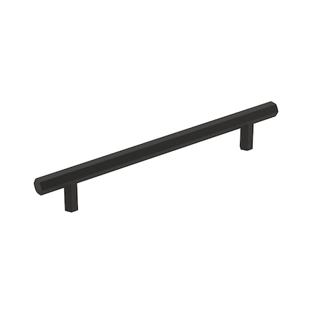 Amerock Caliber 6-5/16 in 160 mm Center-to-Center Matte Black Cabinet Pull BP36875FB