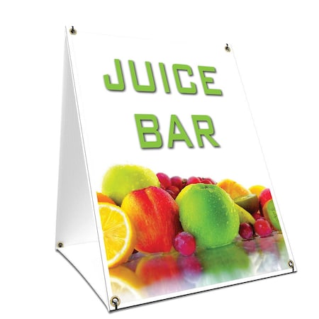 Signmission Juice Bar, 36 Inch x 24 Inch A-frame Yard Sign, Plastic Sign SBC-2436-Juice Bar