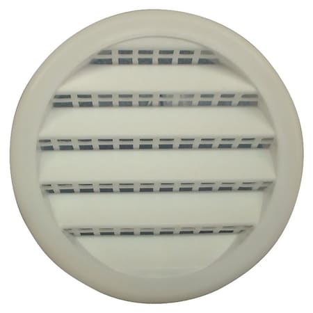 Maurice Franklin Screen Louver 2In Wht Rnd Pls PLW100 2"