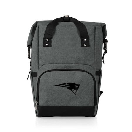 Picnic Time Family Of Brands NFL New England Patriots - On The Go Roll-Top Backpack Cooler 616-00-105-194-2