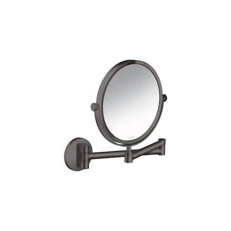 Axor Universal Circular Shaving Mirror in Brushed Black Chrome 42849340