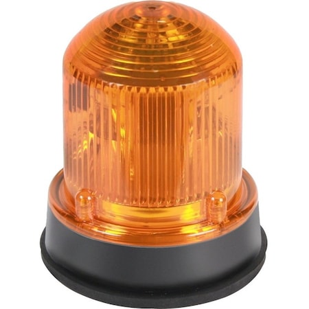 Edwards Signaling Warning Light, Amber, LED, 120V AC, 65 FPM, 3 1/4 in Dia. 125XBRMA120A