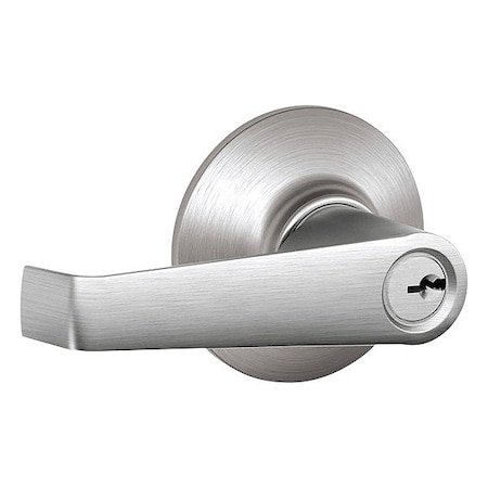 Schlage Residential Storeroom Lock, Elan Lever, Satin Chrome F80 ELA 626 KD