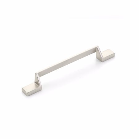Schaub 6-1/4in Center to Center San Marco Cabinet Pull Satin Nickel Finish 455-15