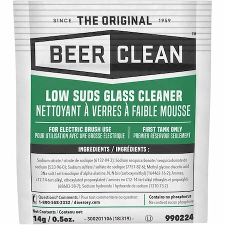 Beer Clean General Purpose Cleaners, Packet, 0.5 oz, Odorless 990224