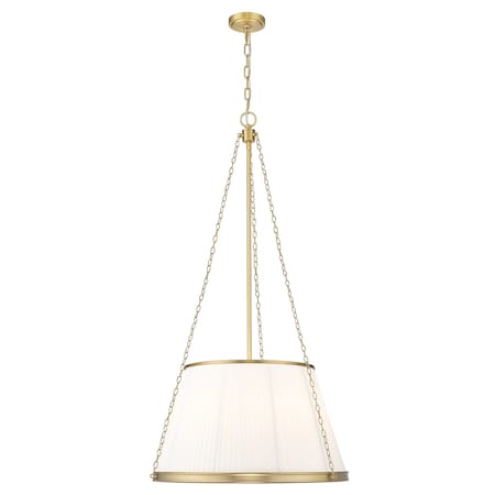 Z-Lite Madeline 6 Light Pendant, Modern Gold/White, 24 In W x 44.75 In H 1954P24-MGLD