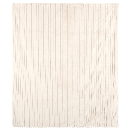 Lavish Home Faux Fur Throw Blanket 60x70 Blanket Soft Throw with Plush Faux Fur Front & Warm Mink Back 66-THROW057-I