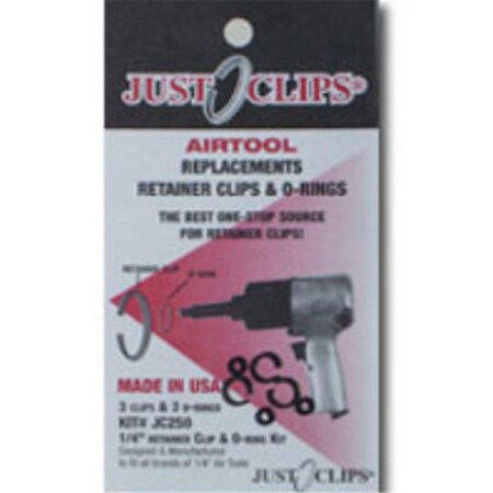 Just Clips .25 in. Anvil Retainer Clip Refill Kit, 5PK JSC250-5